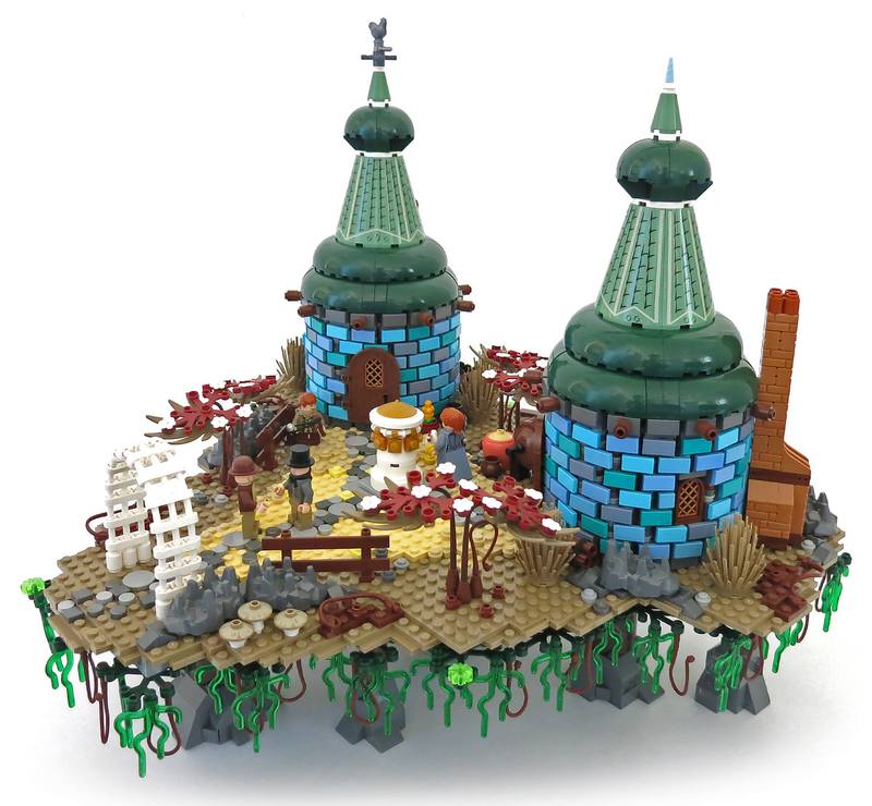 Illustration for article titled 49 square feet of beautiful Lego Bastionesque building